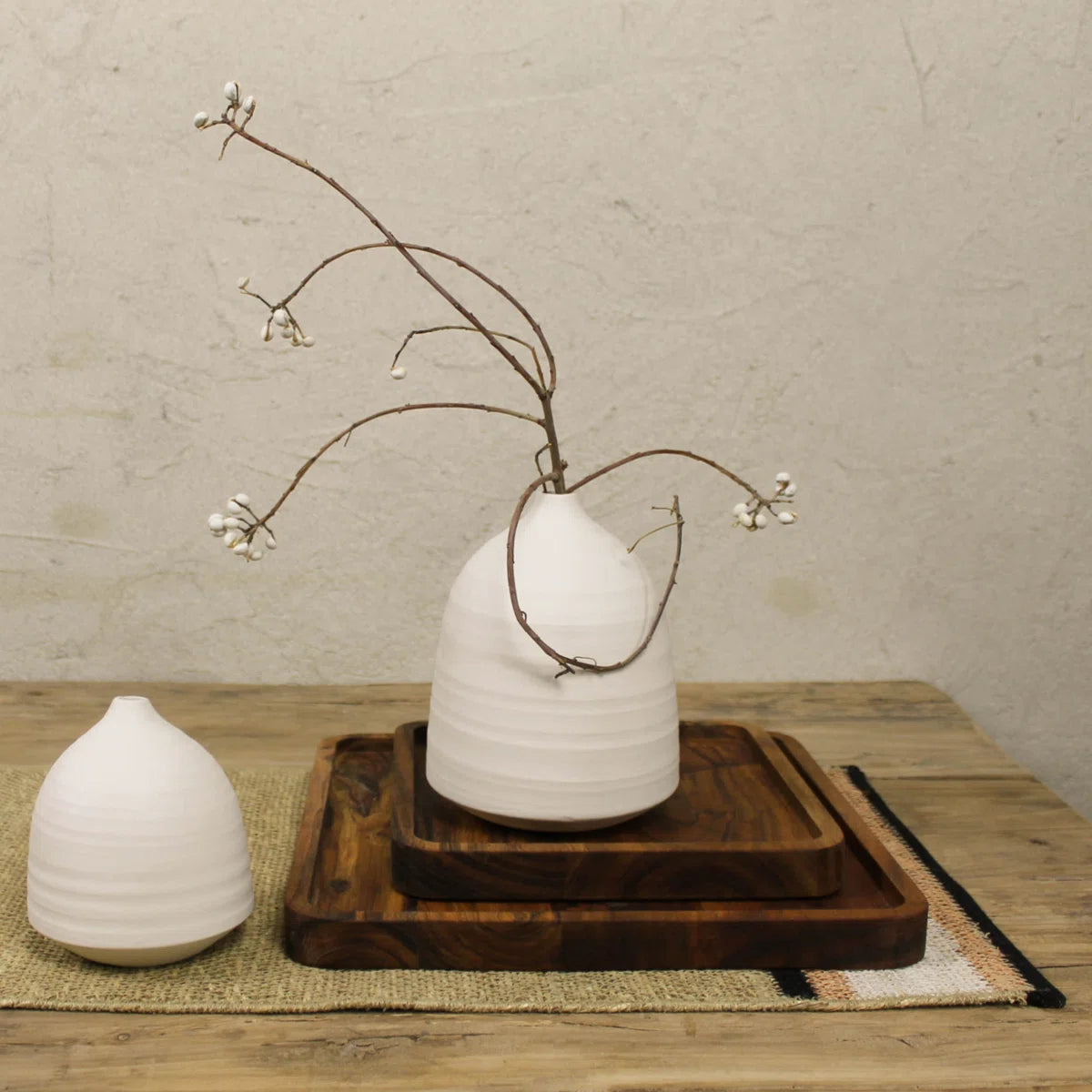 Carpentray 12x12 Inch Wood Serving Tray With Handles