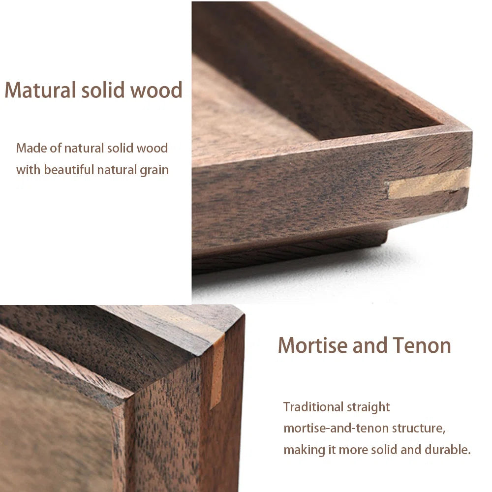 carpentray premium 12x8 inch wood serving tray with handles
