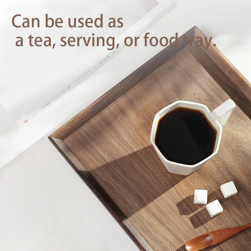 carpentray premium 12x8 inch wood serving tray with handles
