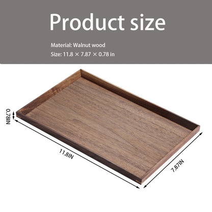 carpentray premium 12x8 inch wood serving tray with handles