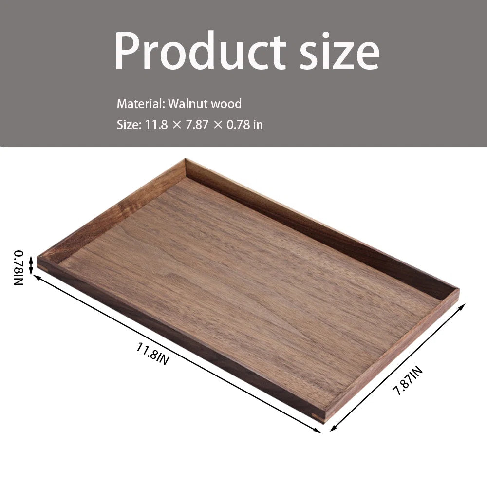 Carpentray Premium 12x8 Inch Wood Serving Tray With Handles