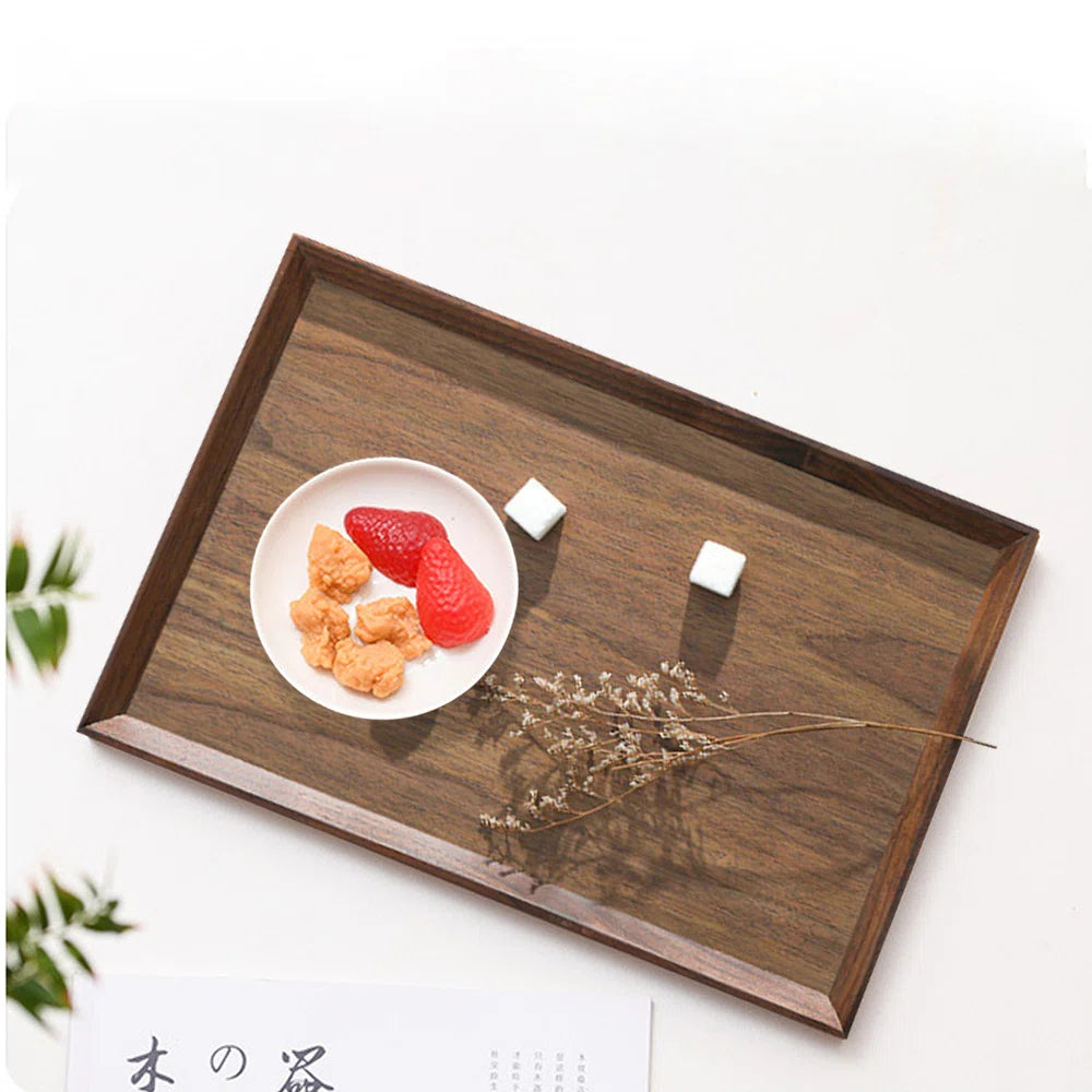 Carpentray Premium 12x8 Inch Wood Serving Tray With Handles