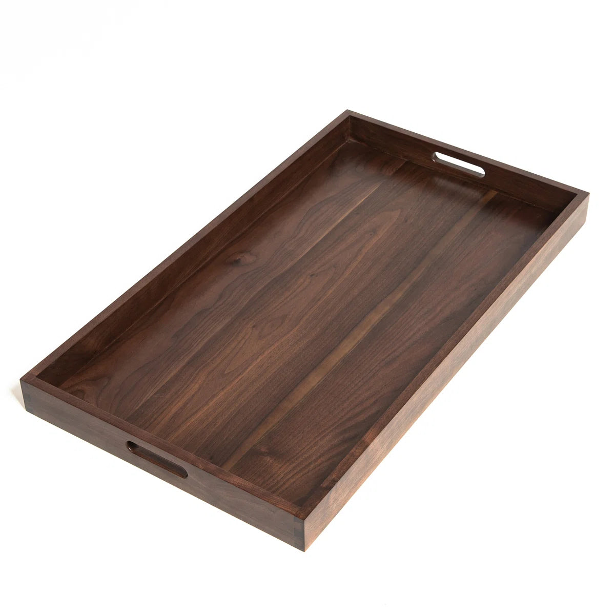 Carpentary 32x18 Inch Wood Serving Tary With Handles