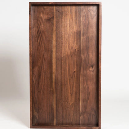 carpentary 32x18 inch wood serving tary with handles