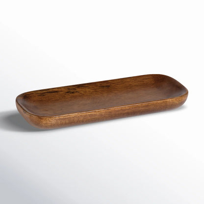 carpentray 9x3.5 inch wood serving tray with handles
