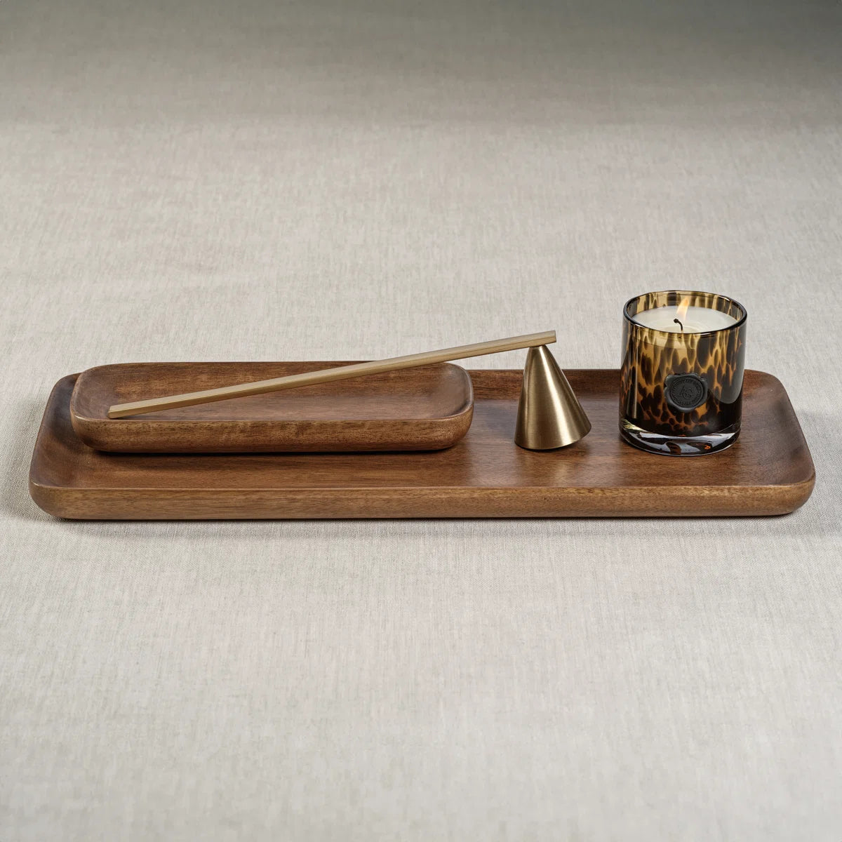 Carpentray 17x6.5 Inch Wood Serving Tray With Handles