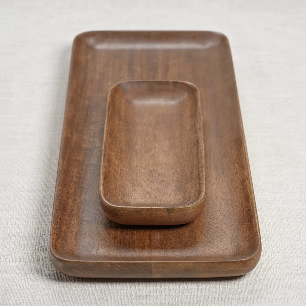 Carpentray 17x6.5 Inch Wood Serving Tray With Handles