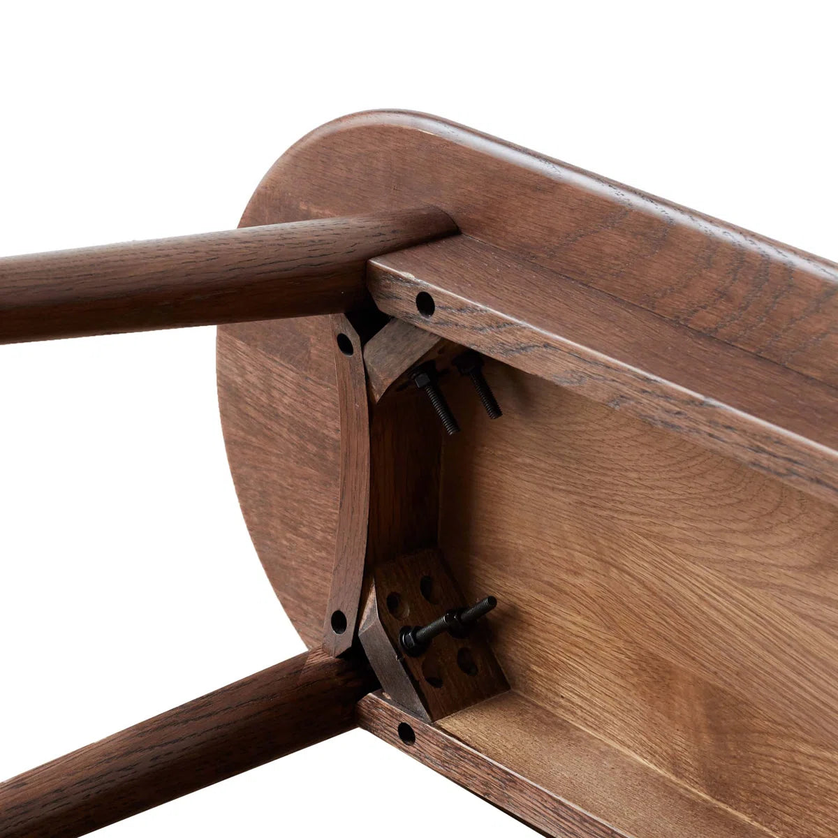 carpentray 100cm long wooden seating bench teak finish