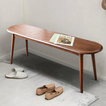 carpentray 120cm long wooden seating bench teak finish