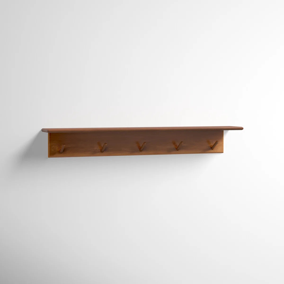 carpentray wooden wall hooks with 5 hooks