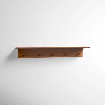 carpentray wooden wall hooks with 5 hooks