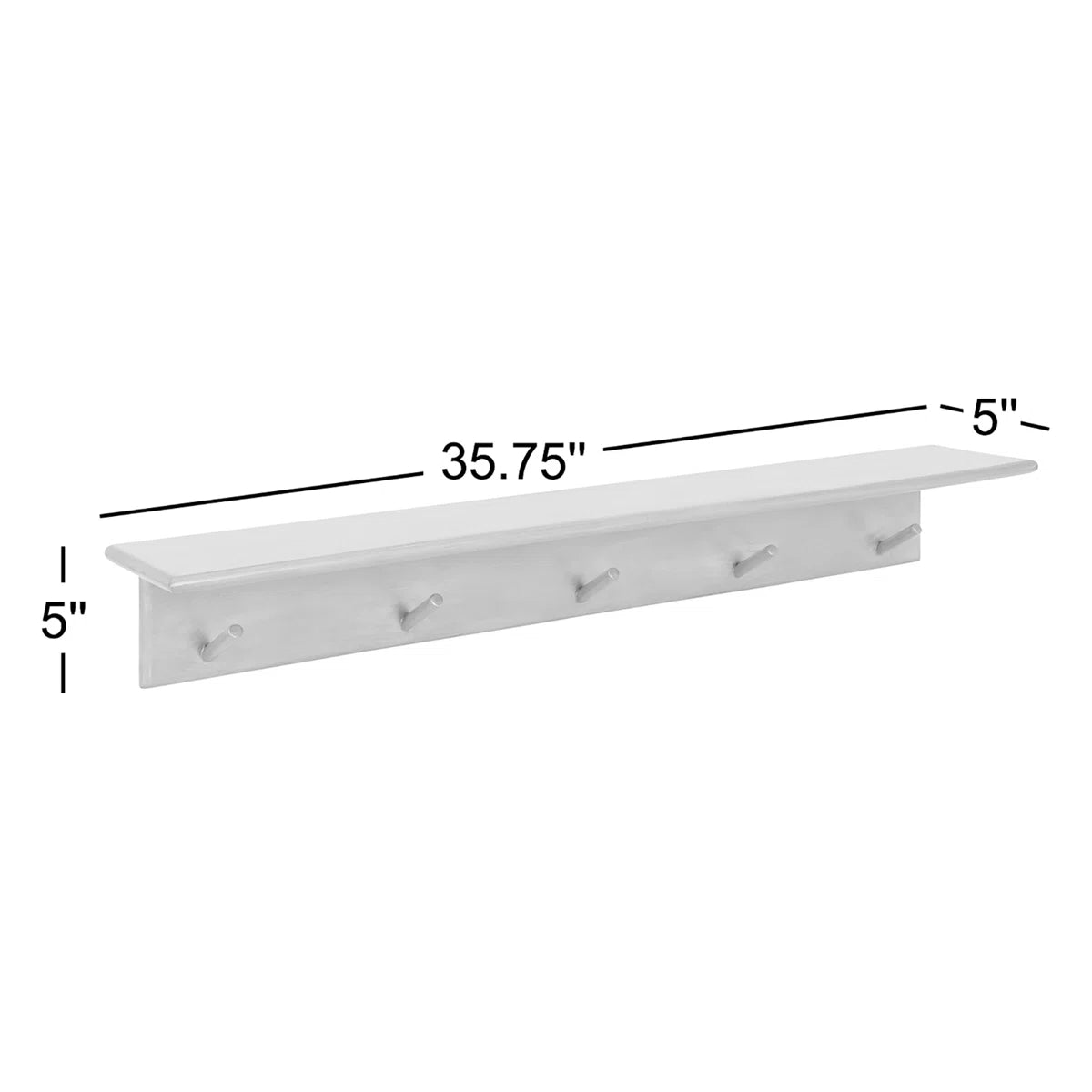 Carpentray Wooden Wall Hooks with 5 Hooks