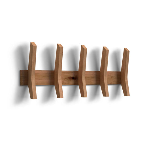 Carpentray Wooden Wall Hooks With 5 Hooks