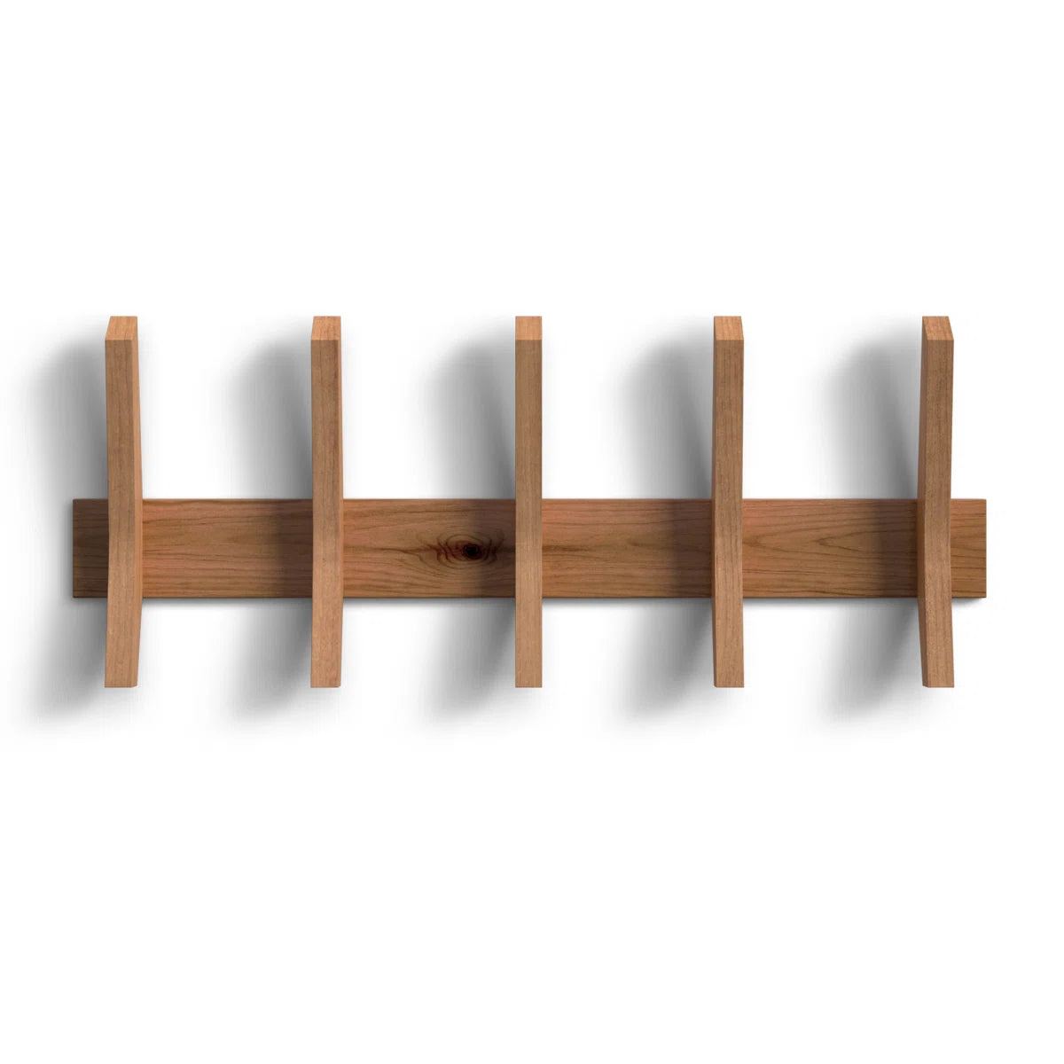 carpentray wooden wall hooks with 5 hooks