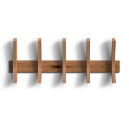 carpentray wooden wall hooks with 5 hooks