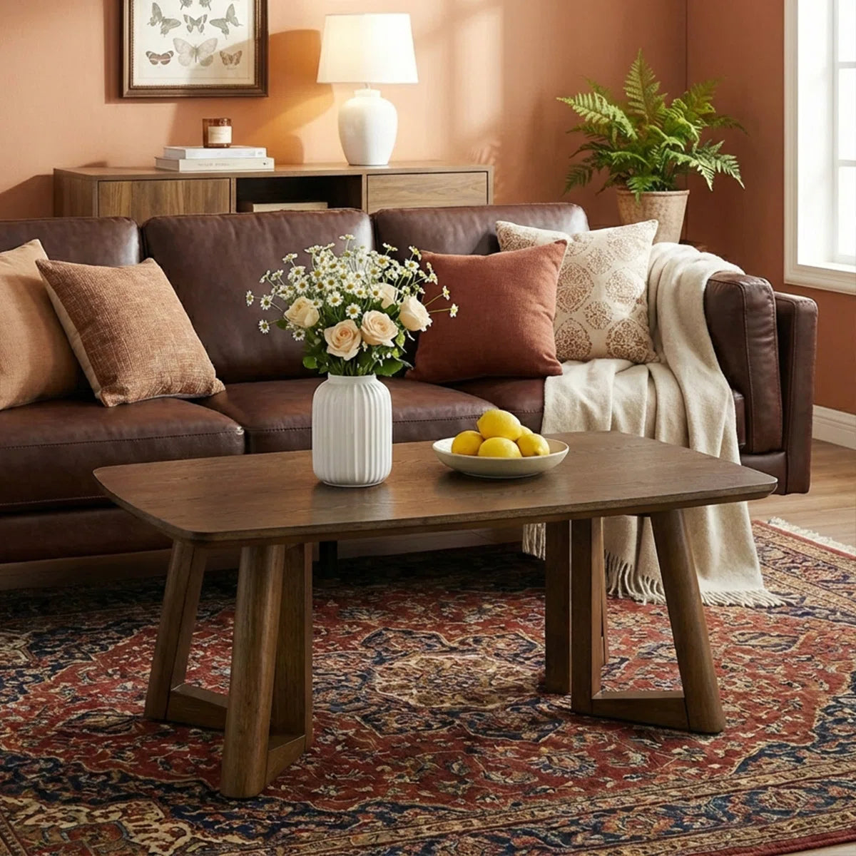 Carpentray Wooden Triangle Shape Coffee Table