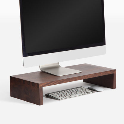 carpentray wooden monitor riser (dark brown)