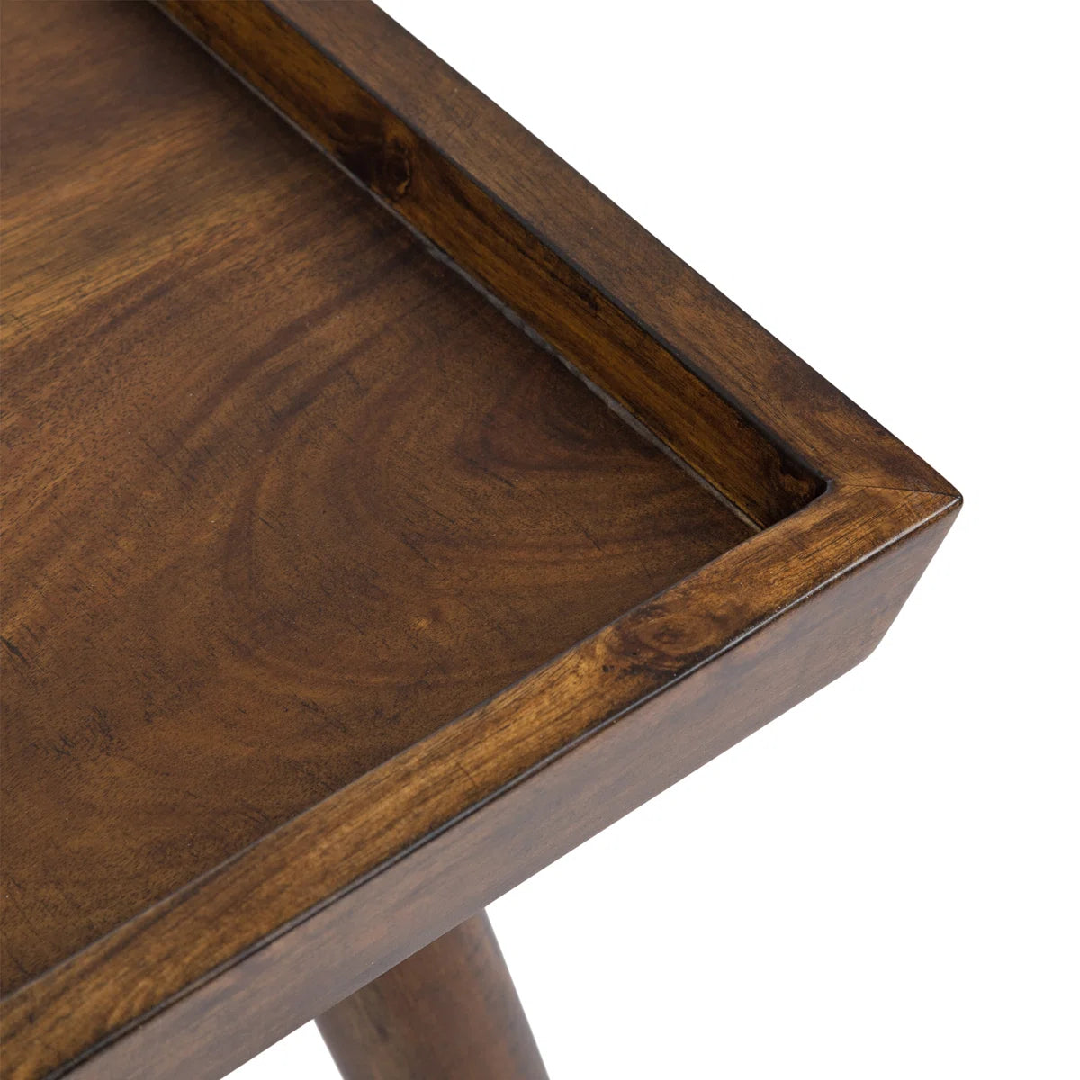 carpentray tray style coffee table walnut (85*50*45* cm)