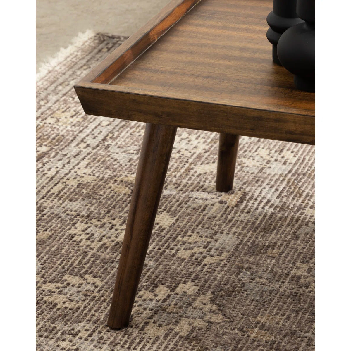 Carpentray Tray Style Coffee Table Walnut (85*50*45* Cm)