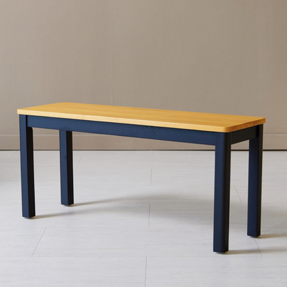 carpentray 120cm long wooden black/brown bench