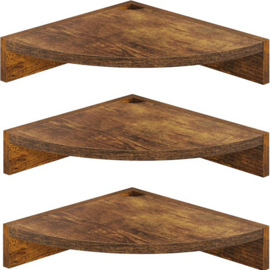 Carpentray Corner Shelf Wall Mount, Wood Floating Corner Shelves