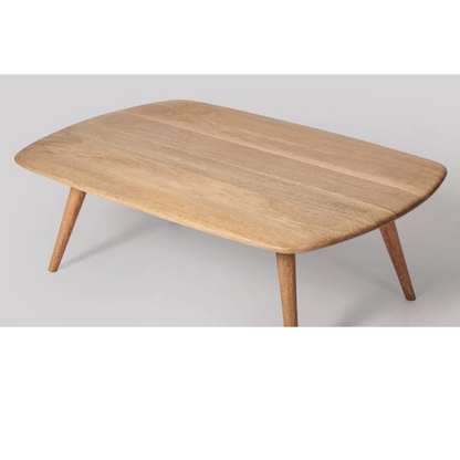 Lean Insert Table Carpentray Solid Wood Coffee Table lean Lines & Natural Warmth for Mod ...
