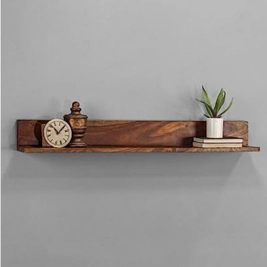 carpentray -1 Set 35 Inch Long Floating Shelf for Wall Natural Walnut