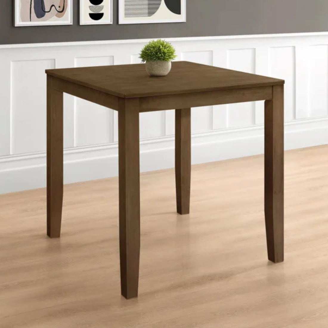 carpentray 30in. square dining table (brown)