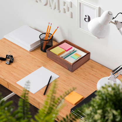 carpentray wooden office desk tray