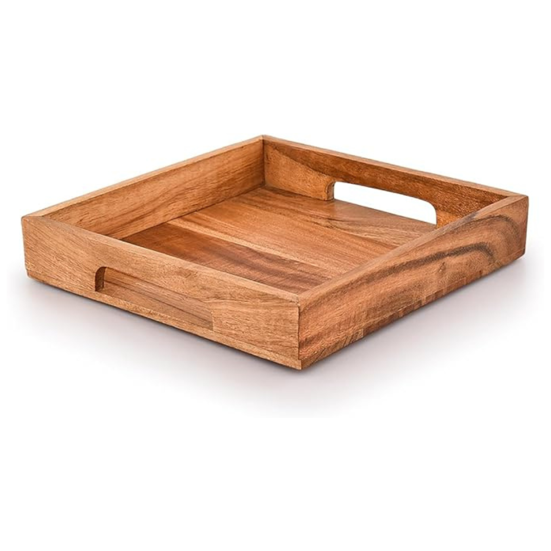 Carpentray Wood Serving Tray with Handles,Wooden Serving Tray