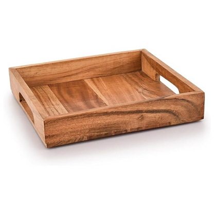 carpentray wood serving tray with handles,wooden serving tray