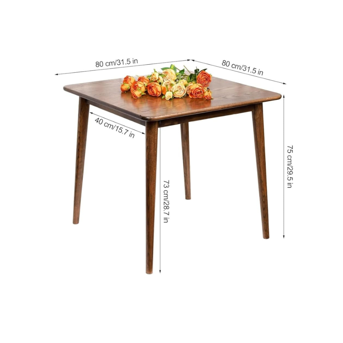 Carpentray 80cm square Dining Table