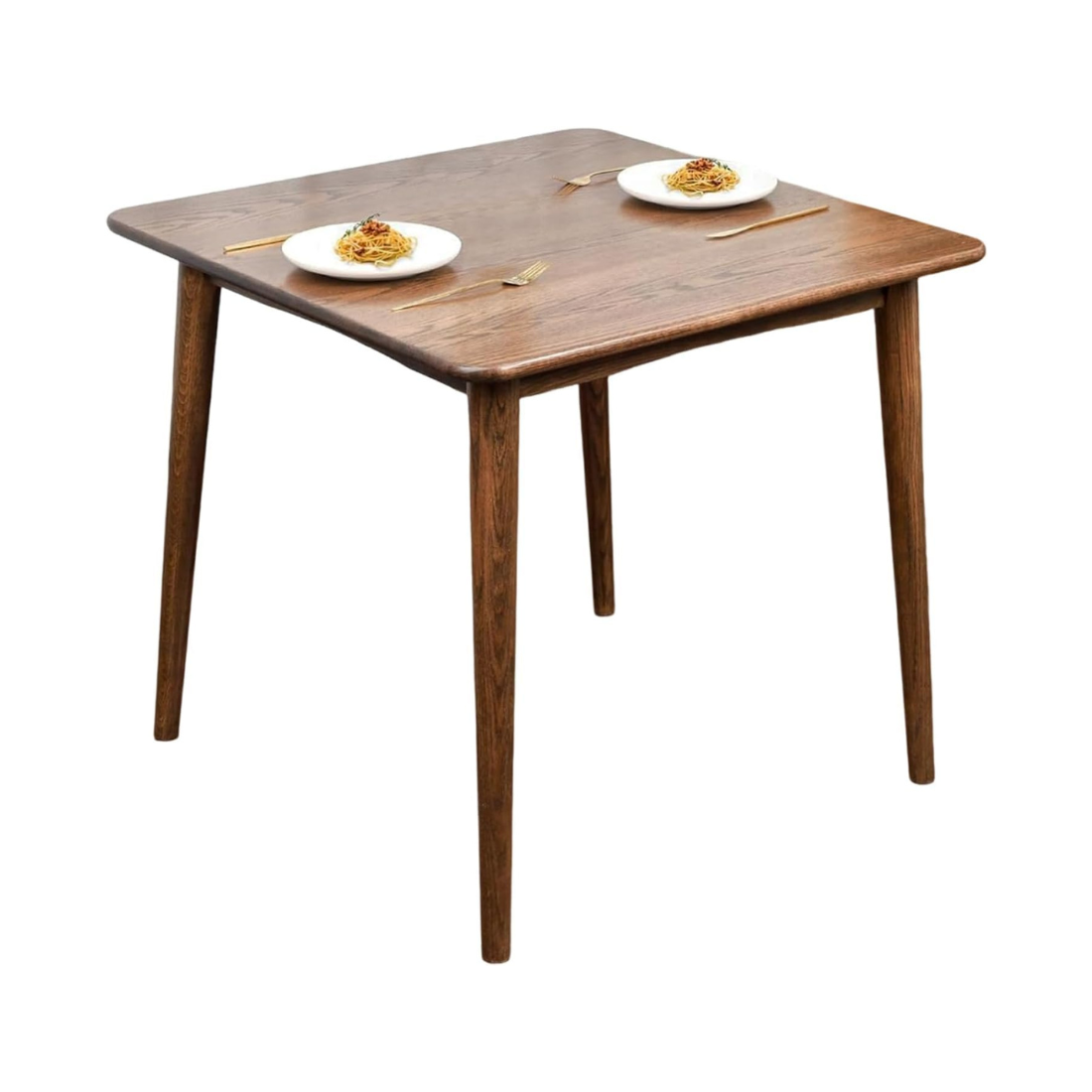 carpentray 30" inch square dining table for home, space saving mid century modern dining table for kitchen and dining room30" x 30" x 30" (natural)
