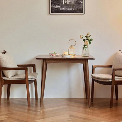 carpentray 30" inch square dining table for home, space saving mid century modern dining table for kitchen and dining room30" x 30" x 30" (natural)