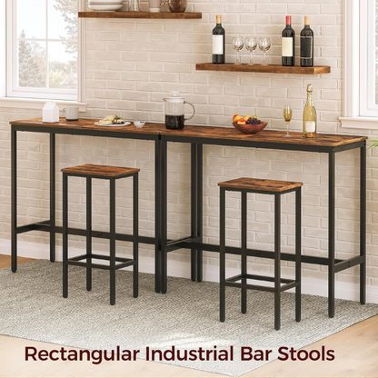 carpentray solid sheesham set of 1 bar stools, 29.5" tall counter bar stools