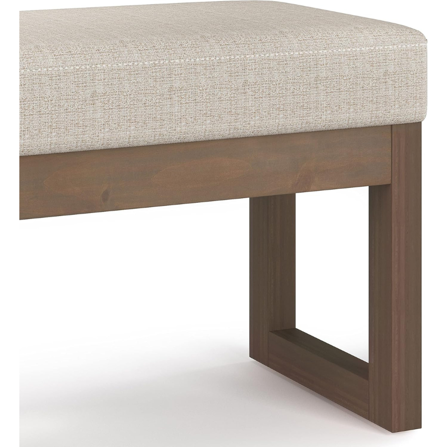 Carpentray 27 inch Rectangle Ottoman Bench in Fawn Lite Brown