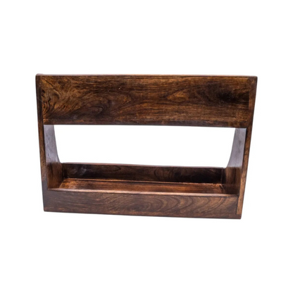 carpentray handcraft wooden decorative bathroom/kitchen rack/shelf-rustic/wall shelf & elegant centepiece for bathroom & kitchen (38 x 27 x 15 )