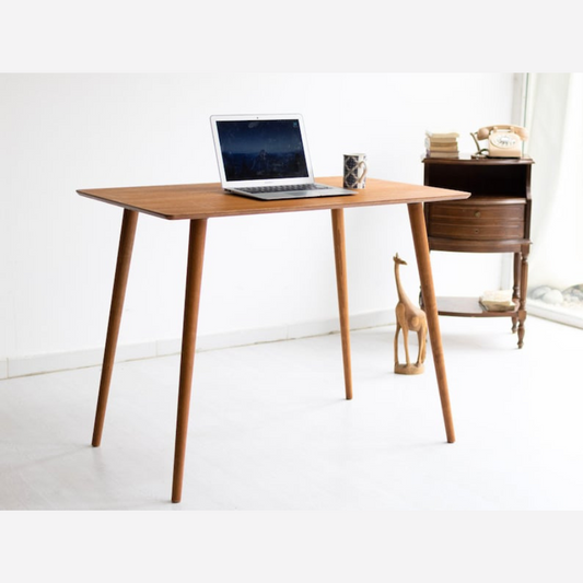 Carpentray Walnut Wood Desk Table, Handmade Small Writing Desk Home Office Furniture
