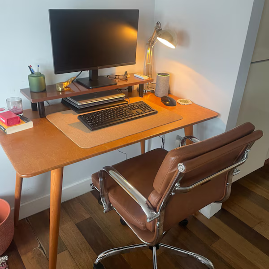 carpentray walnut wood desk table, handmade small writing desk home office furniture