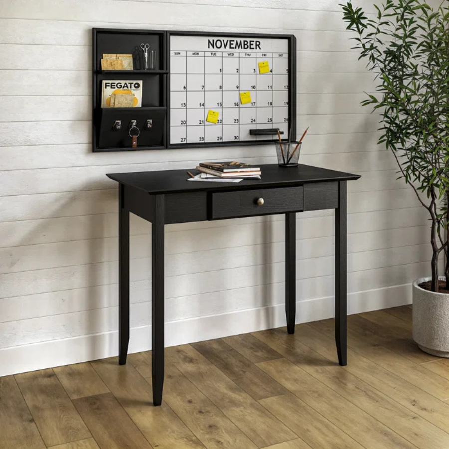 Carpentray  Solid Wood Writing Desk (Black)