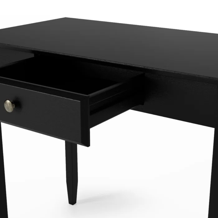 carpentray  solid wood writing desk (black)