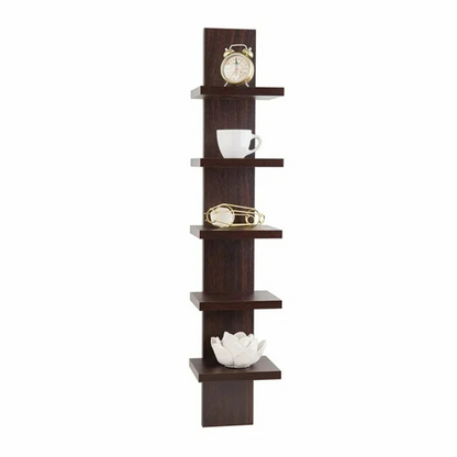 carpentray 5 tier column wall shelf