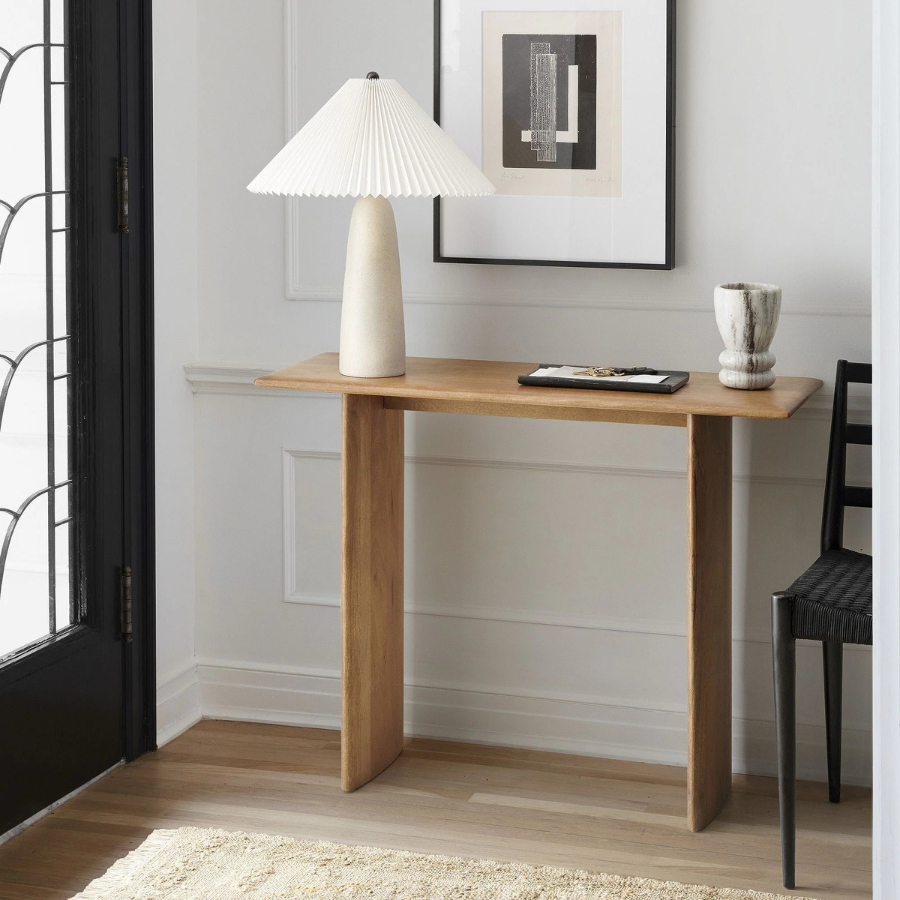 carpentray solid mango wood console table