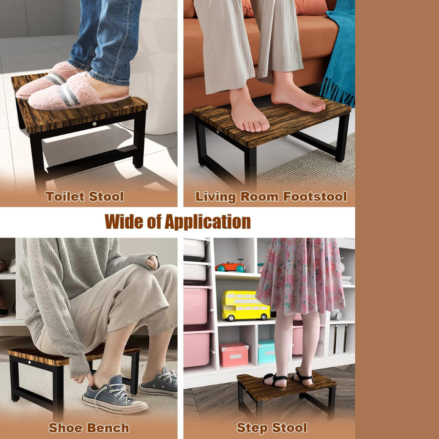 Carpentray 7 Inch Height Bathroom Toilet Stool, Versatile Stool