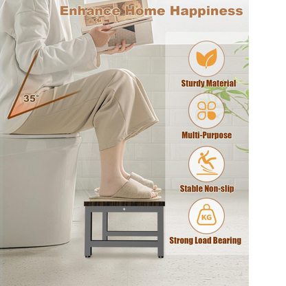 carpentray 7 inch height bathroom toilet stool, versatile stool