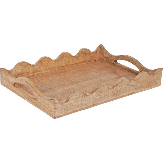 Carpentray Wooden Serving Tray |  10” x 2.5”