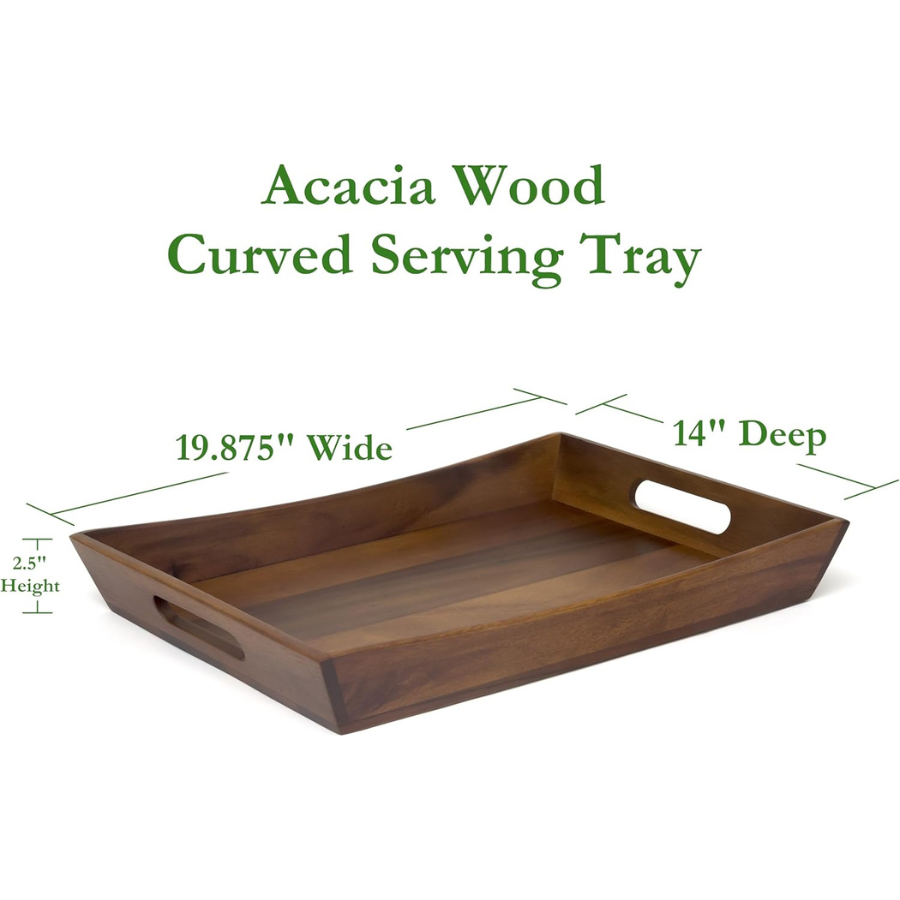 carpentray curved serving tray