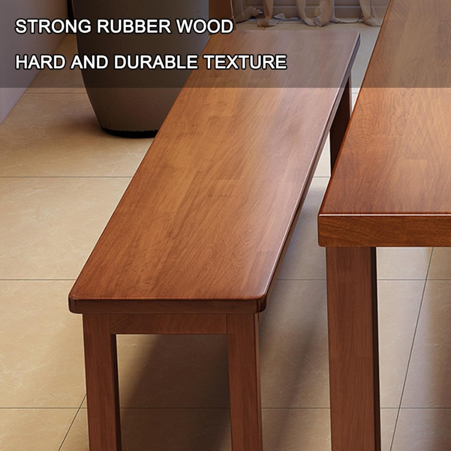 Carpentray Dining Bench for Living Room and Entryway, Furniture Wooden End of Bed Bench