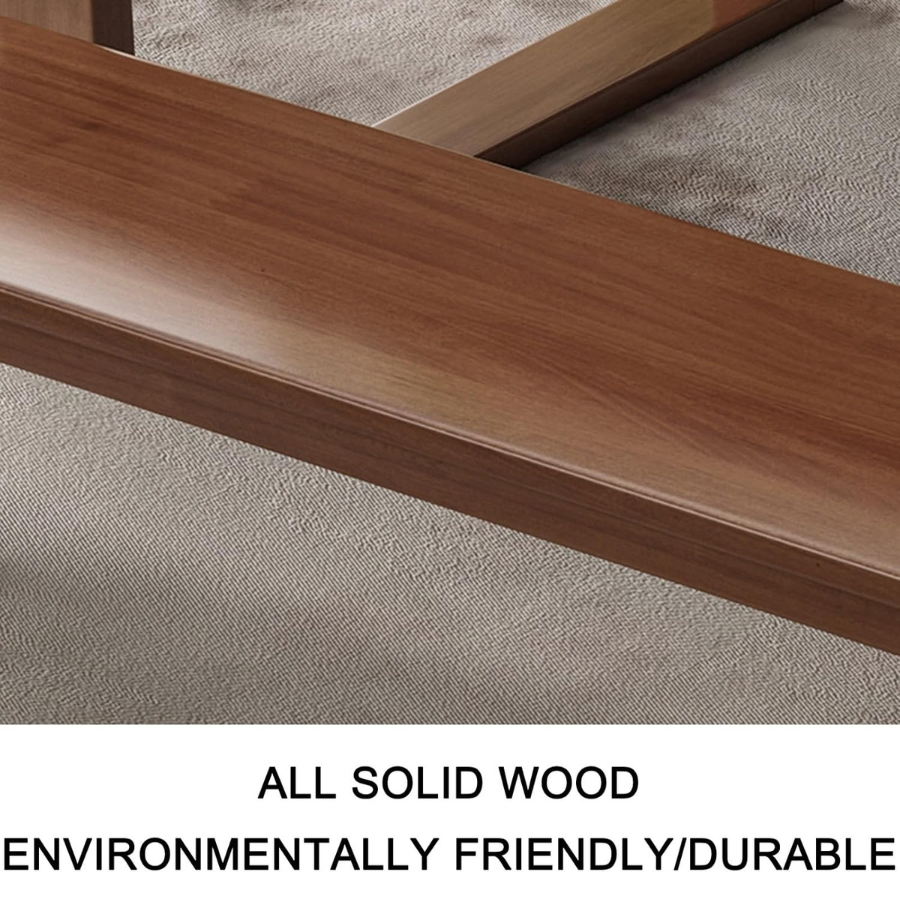 Carpentray Dining Wood Bench Seat, Kitchen Bench Chair with Rounded Corner, End of Bed Bench