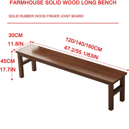 carpentray dining wood bench seat, kitchen bench chair with rounded corner, end of bed bench